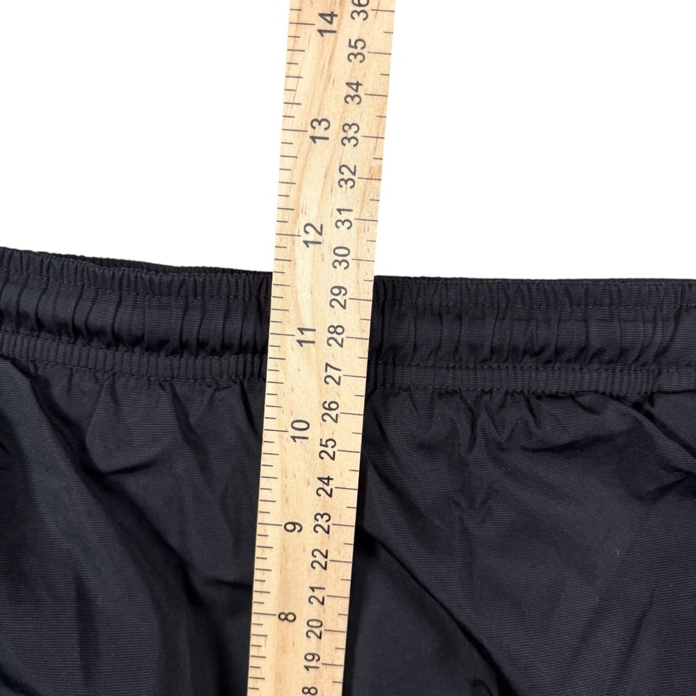 VTG Nike Black Nylon Track Pants Joggers Sweatpants GRAY Tag Sz XL Run DMC lined - Picture 6 of 11
